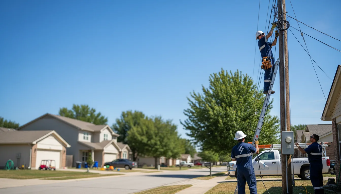 Residential electrician providing installation services in Fedscreek, KY